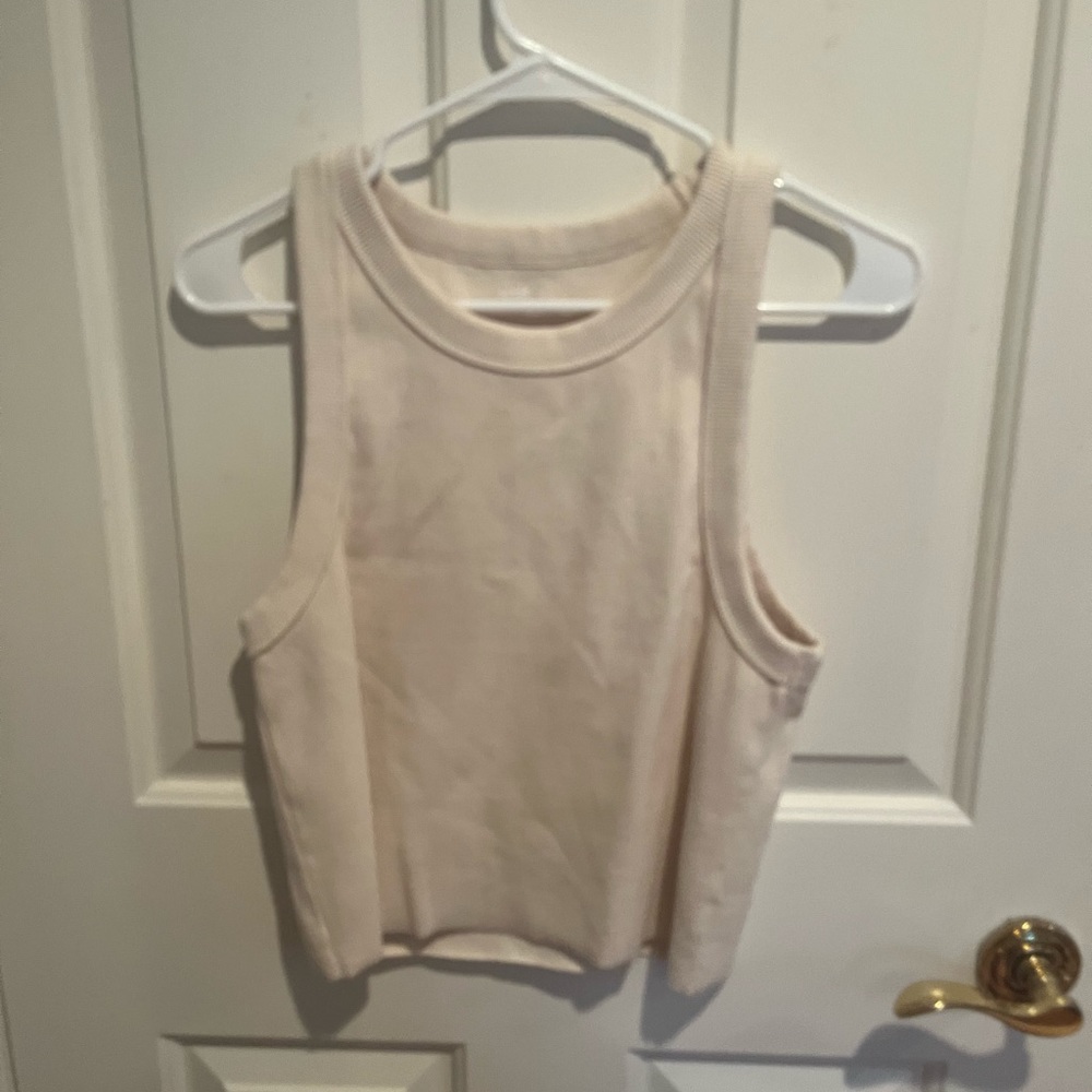 Ribbed cropped tank